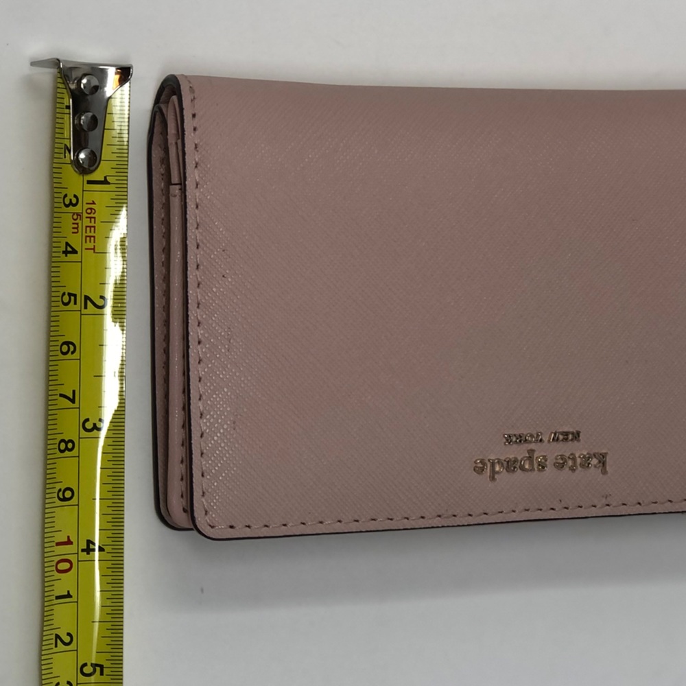 kate spade Dusty Pink Saffiano Zip Wallet - Picture 8 of 10
